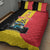 Custom Belgium Formula One Quilt Bed Set Motorsport with Flag F1 World Championship