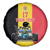 Custom Belgium Formula One Spare Tire Cover Motorsport with Flag F1 World Championship