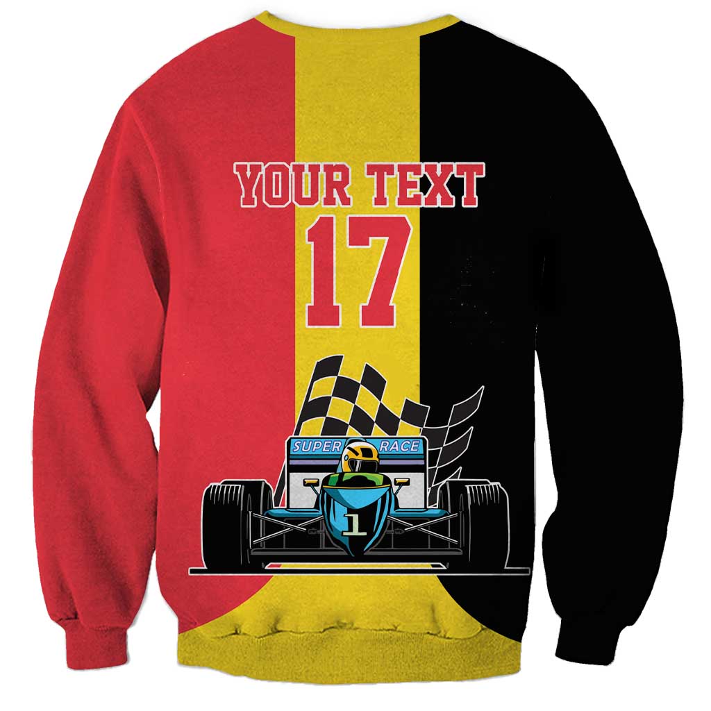 Custom Belgium Formula One Sweatshirt Motorsport with Flag F1 World Championship