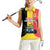 Custom Belgium Formula One Women Sleeveless Polo Shirt Motorsport with Flag F1 World Championship