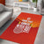 Custom Belgium Tennis Champions Area Rug Winners Never Quit with A Crowned Lion