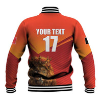 Custom Belgium Tennis Champions Baseball Jacket Winners Never Quit with A Crowned Lion
