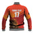 Custom Belgium Tennis Champions Baseball Jacket Winners Never Quit with A Crowned Lion