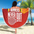 Custom Belgium Tennis Champions Beach Blanket Winners Never Quit with A Crowned Lion