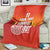 Custom Belgium Tennis Champions Blanket Winners Never Quit with A Crowned Lion