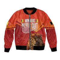 Custom Belgium Tennis Champions Bomber Jacket Winners Never Quit with A Crowned Lion