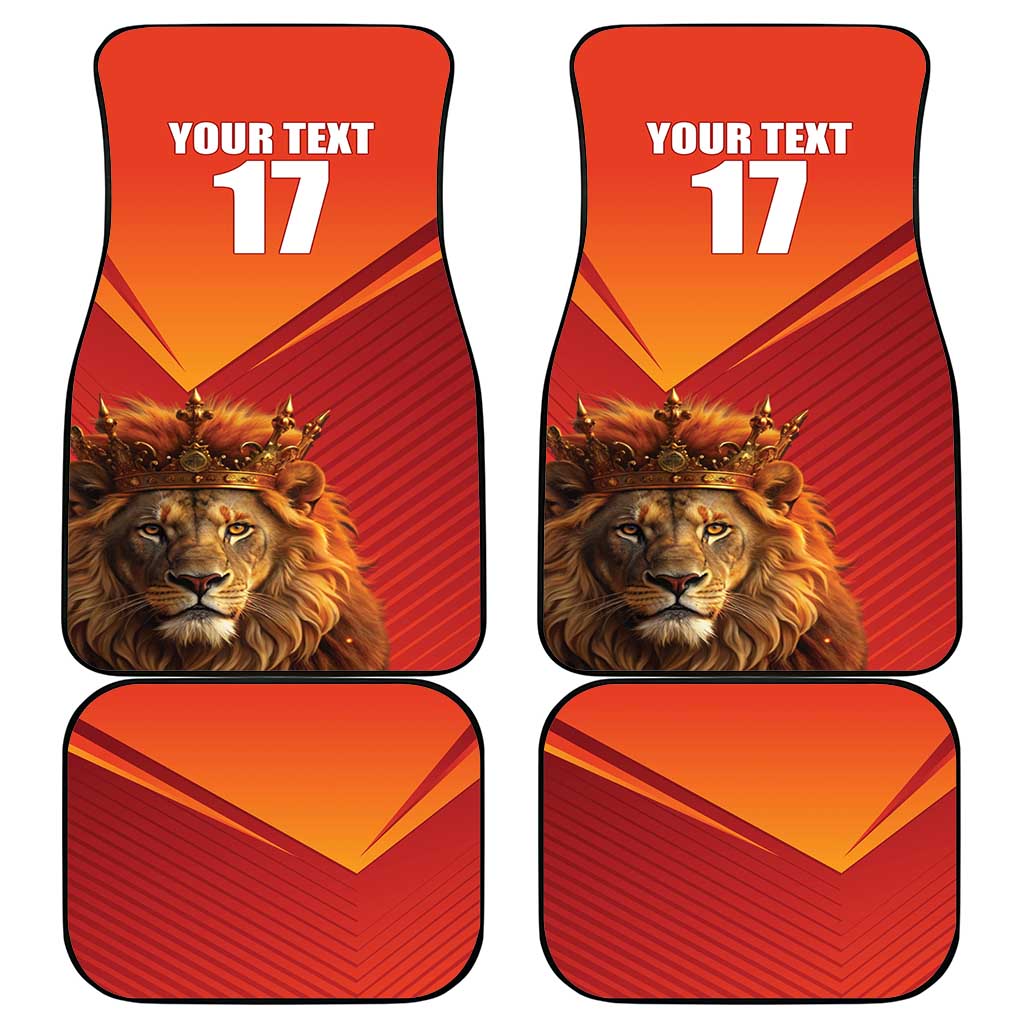 Custom Belgium Tennis Champions Car Mats Winners Never Quit with A Crowned Lion