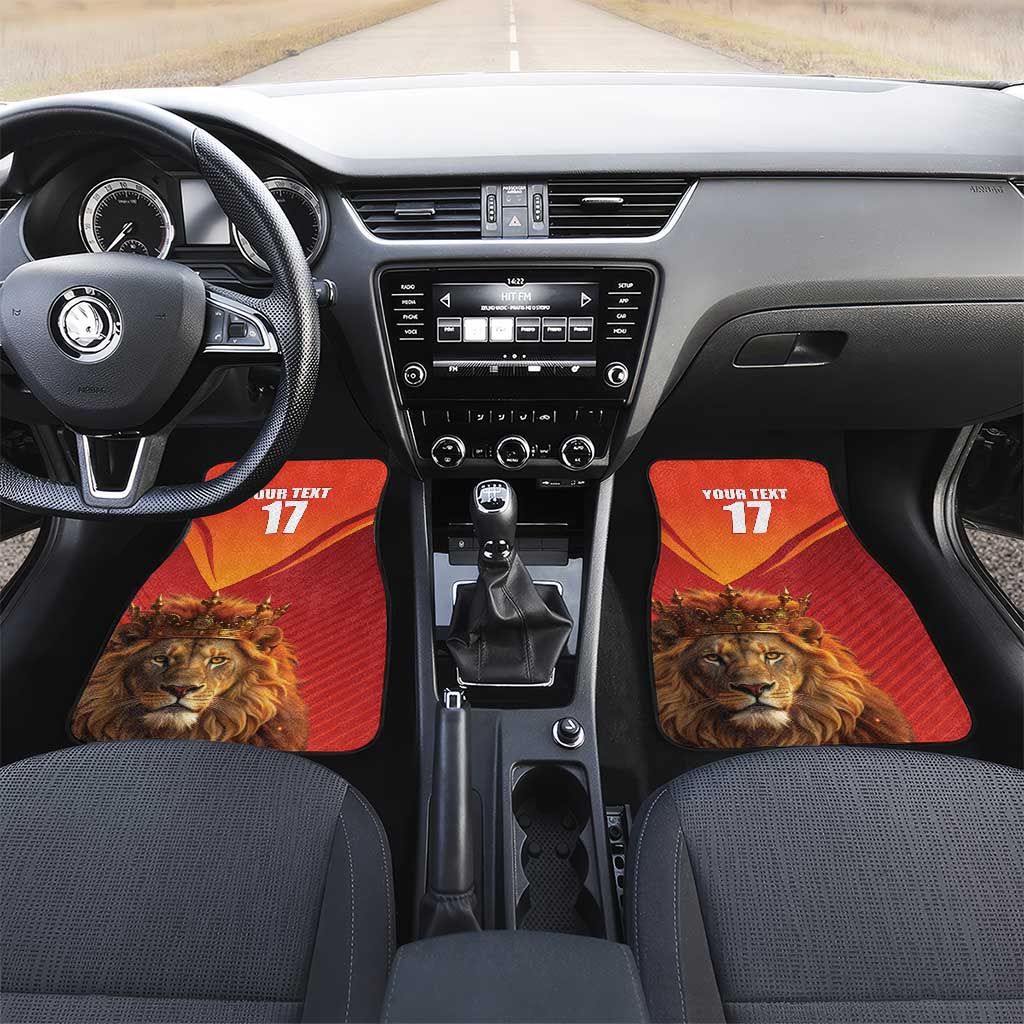 Custom Belgium Tennis Champions Car Mats Winners Never Quit with A Crowned Lion