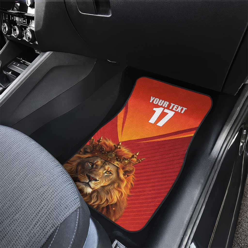 Custom Belgium Tennis Champions Car Mats Winners Never Quit with A Crowned Lion