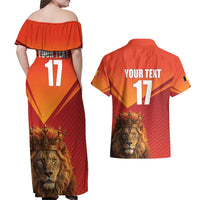 Custom Belgium Tennis Champions Couples Matching Off Shoulder Maxi Dress and Hawaiian Shirt Winners Never Quit with A Crowned Lion