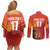 Custom Belgium Tennis Champions Couples Matching Off Shoulder Short Dress and Long Sleeve Button Shirt Winners Never Quit with A Crowned Lion