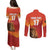 Custom Belgium Tennis Champions Couples Matching Puletasi and Long Sleeve Button Shirt Winners Never Quit with A Crowned Lion