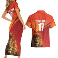 Custom Belgium Tennis Champions Couples Matching Short Sleeve Bodycon Dress and Hawaiian Shirt Winners Never Quit with A Crowned Lion