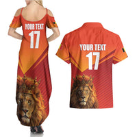 Custom Belgium Tennis Champions Couples Matching Summer Maxi Dress and Hawaiian Shirt Winners Never Quit with A Crowned Lion
