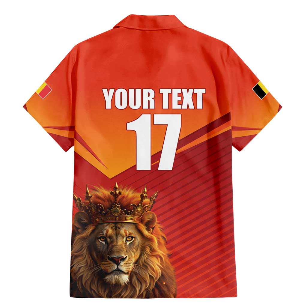 Custom Belgium Tennis Champions Family Matching Mermaid Dress and Hawaiian Shirt Winners Never Quit with A Crowned Lion