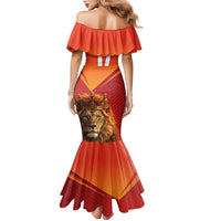 Custom Belgium Tennis Champions Family Matching Mermaid Dress and Hawaiian Shirt Winners Never Quit with A Crowned Lion