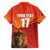 Custom Belgium Tennis Champions Family Matching Off Shoulder Short Dress and Hawaiian Shirt Winners Never Quit with A Crowned Lion
