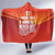 Custom Belgium Tennis Champions Hooded Blanket Winners Never Quit with A Crowned Lion