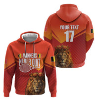 Custom Belgium Tennis Champions Hoodie Winners Never Quit with A Crowned Lion