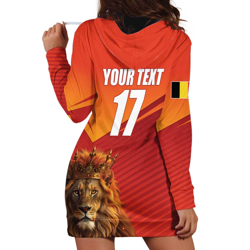 Custom Belgium Tennis Champions Hoodie Dress Winners Never Quit with A Crowned Lion