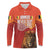 Custom Belgium Tennis Champions Long Sleeve Polo Shirt Winners Never Quit with A Crowned Lion