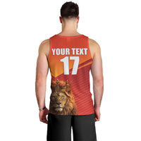 Custom Belgium Tennis Champions Men Tank Top Winners Never Quit with A Crowned Lion