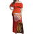 Custom Belgium Tennis Champions Off Shoulder Maxi Dress Winners Never Quit with A Crowned Lion