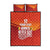Custom Belgium Tennis Champions Quilt Bed Set Winners Never Quit with A Crowned Lion