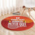 Custom Belgium Tennis Champions Round Carpet Winners Never Quit with A Crowned Lion