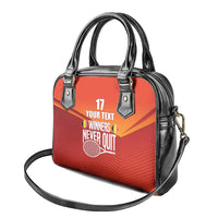 Custom Belgium Tennis Champions Shoulder Handbag Winners Never Quit with A Crowned Lion