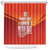 Custom Belgium Tennis Champions Shower Curtain Winners Never Quit with A Crowned Lion