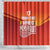 Custom Belgium Tennis Champions Shower Curtain Winners Never Quit with A Crowned Lion