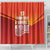Custom Belgium Tennis Champions Shower Curtain Winners Never Quit with A Crowned Lion