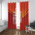 Custom Belgium Tennis Champions Window Curtain Winners Never Quit with A Crowned Lion