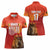 Custom Belgium Tennis Champions Women Polo Shirt Winners Never Quit with A Crowned Lion