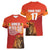 Custom Belgium Tennis Champions Women V-Neck T-Shirt Winners Never Quit with A Crowned Lion