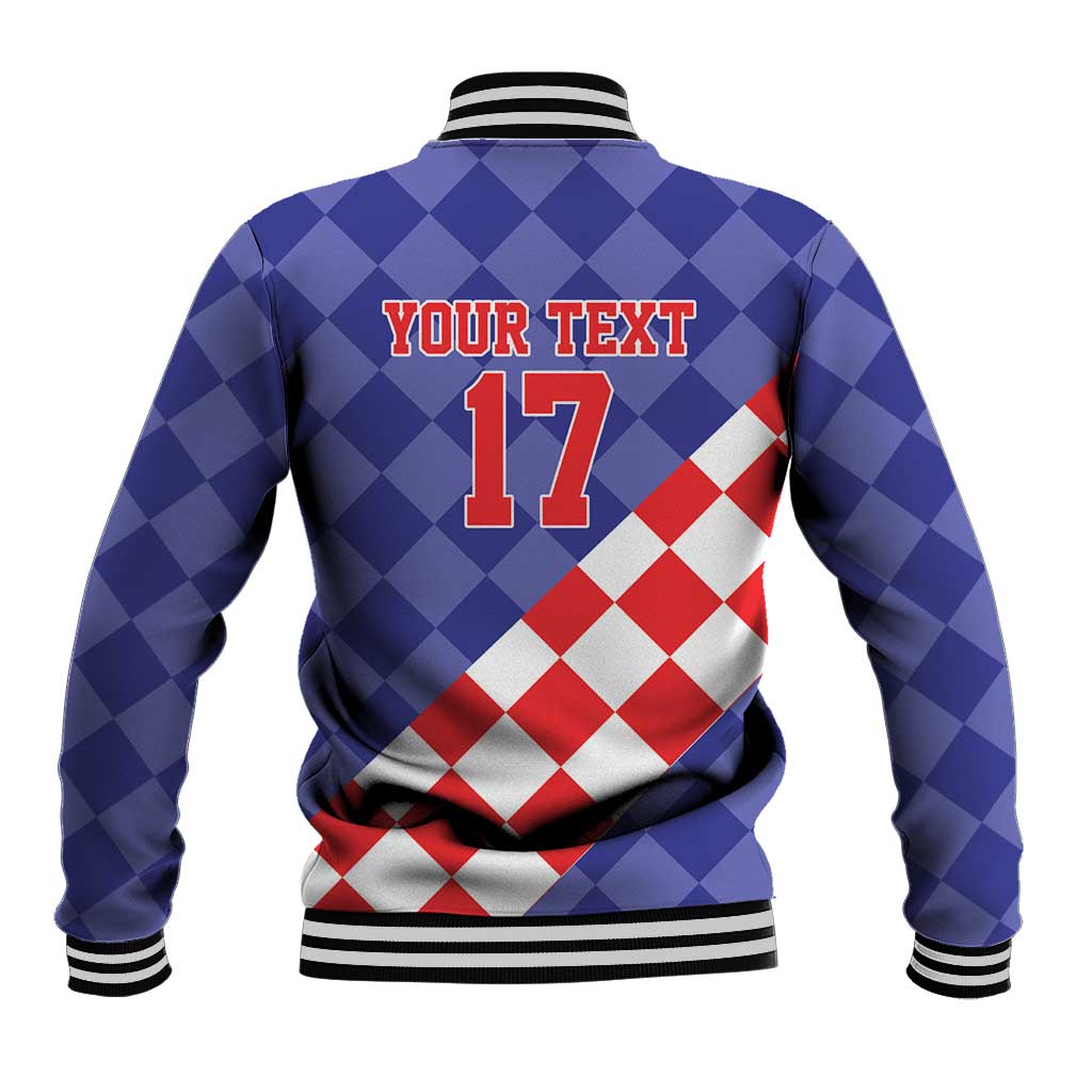 Custom Croatia Basketball Baseball Jacket Sporty Style
