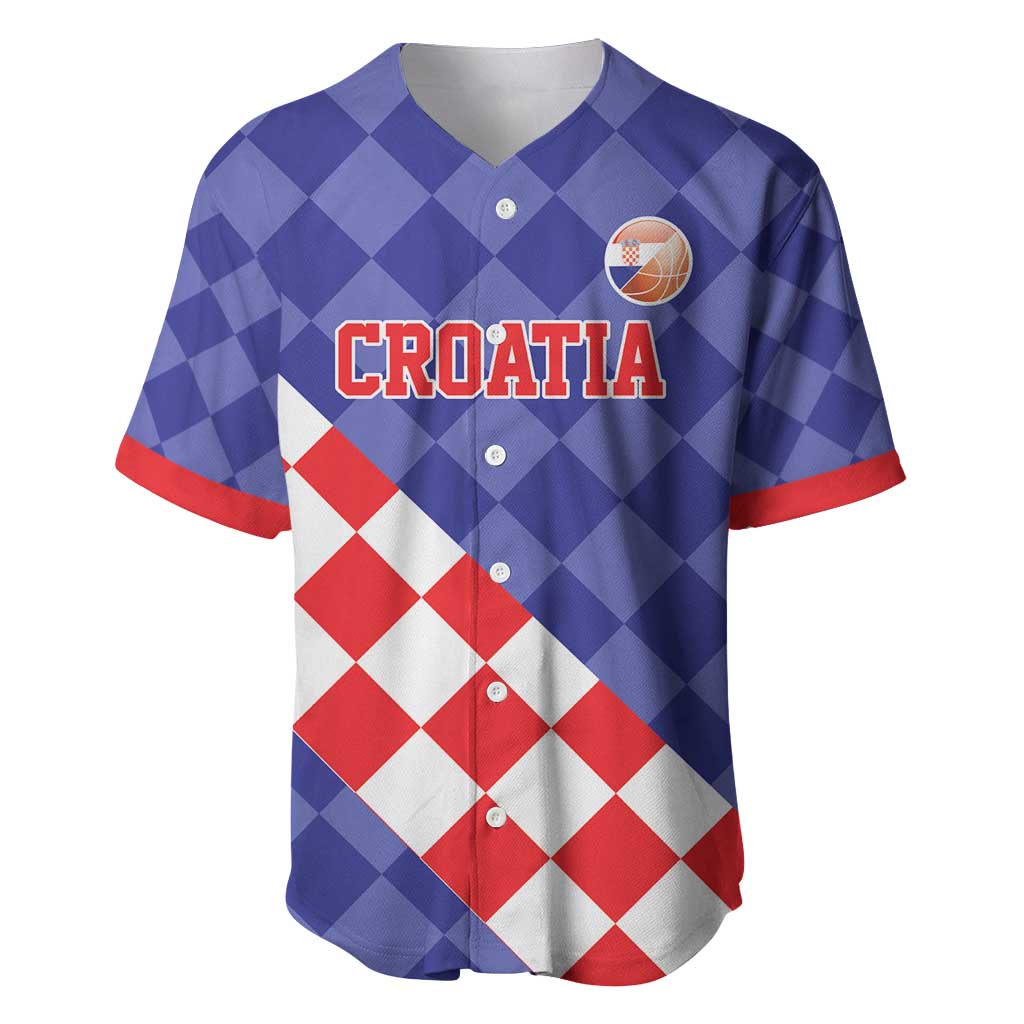 Custom Croatia Basketball Baseball Jersey Sporty Style