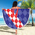 Custom Croatia Basketball Beach Blanket Sporty Style