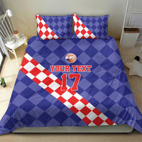 Custom Croatia Basketball Bedding Set Sporty Style