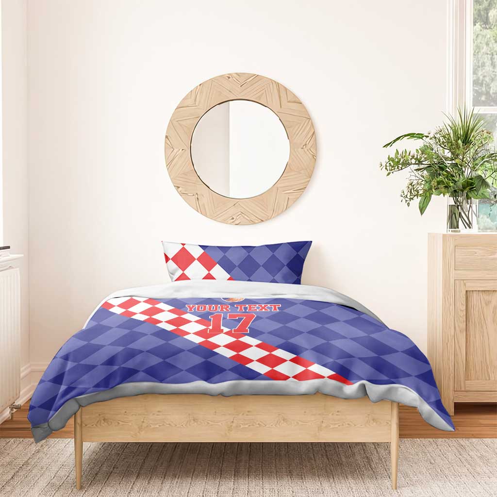 Custom Croatia Basketball Bedding Set Sporty Style