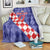 Custom Croatia Basketball Blanket Sporty Style