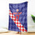 Custom Croatia Basketball Blanket Sporty Style