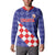 Custom Croatia Basketball Button Sweatshirt Sporty Style