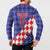 Custom Croatia Basketball Button Sweatshirt Sporty Style