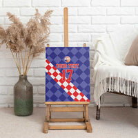 Custom Croatia Basketball Canvas Wall Art Sporty Style