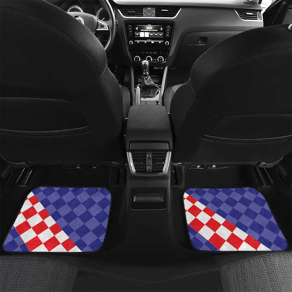 Custom Croatia Basketball Car Mats Sporty Style