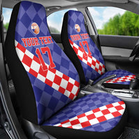 Custom Croatia Basketball Car Seat Cover Sporty Style