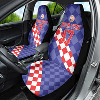 Custom Croatia Basketball Car Seat Cover Sporty Style