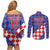 Custom Croatia Basketball Couples Matching Off Shoulder Short Dress and Long Sleeve Button Shirt Sporty Style